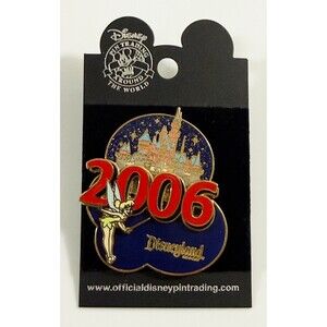 Disney Pins 2006 Disneyland Resort Sleeping Beauty Castle Tinker Bell 3D Pin NEW